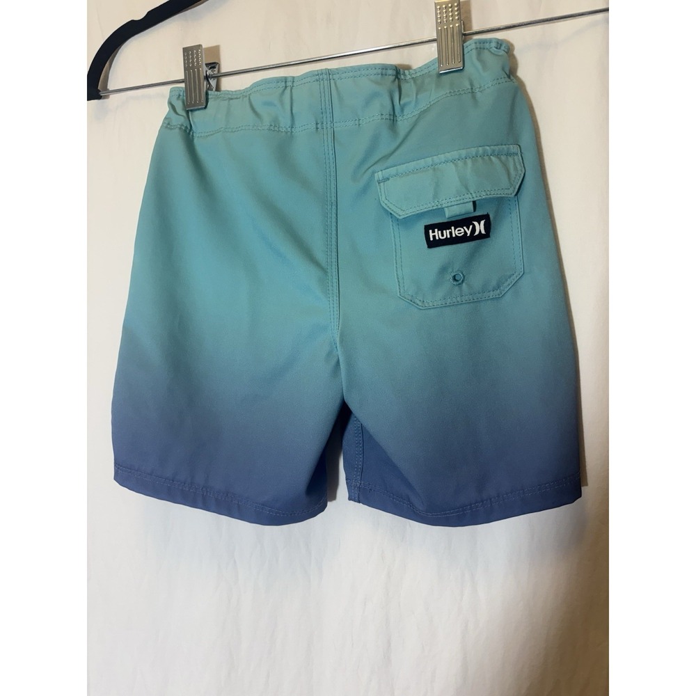 Hurley Phantom‎ Boys Board Shorts Surf Swim Trunks - Blue Teal Ombre Size 5 V26 - Picture 3 of 4